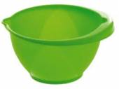 3ltr round mixing bowl with pourer - asstd bright cols*