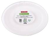 Pack 10, compostable bagasse plates - 23cm.