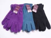 Ladies fleece gloves - 3/cols    (one size)