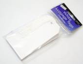 Pkt 20, white pre-strung luggage tags*