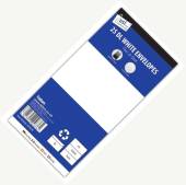 Pack 25, DL white envelopes*
(peel and seal)