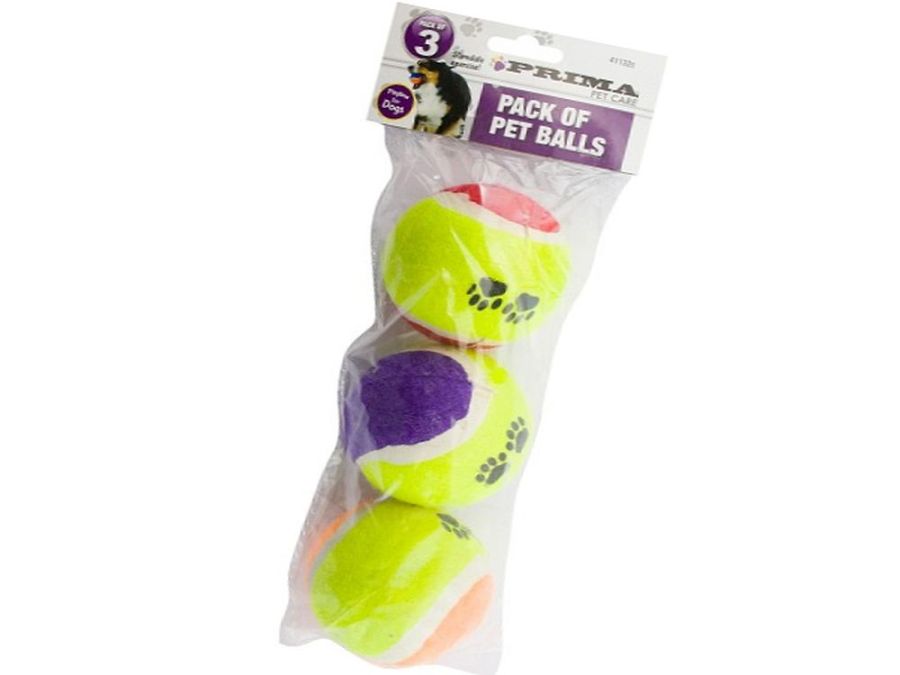 Pack 3, paw print pet balls*
(USE FG649)