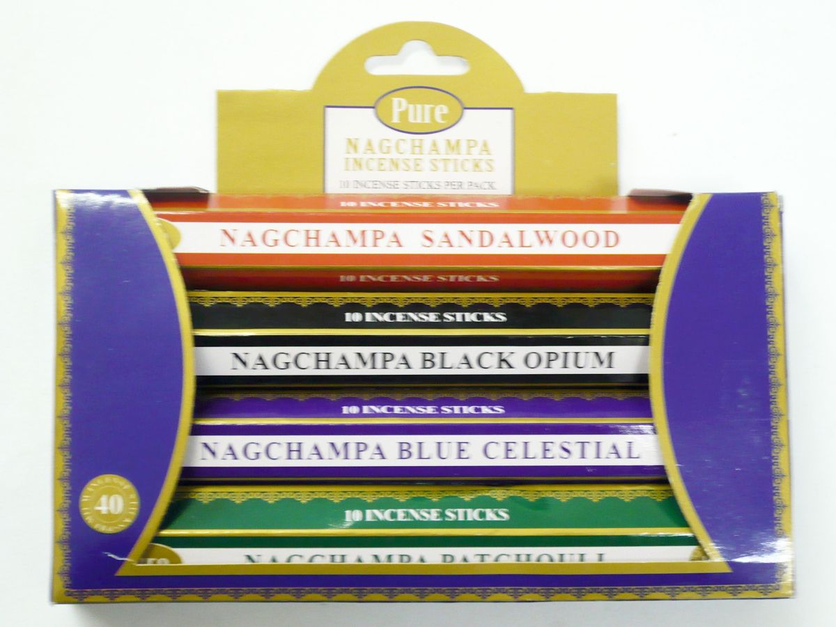 Nagchampa incense sticks 
(pkt10 x4)*