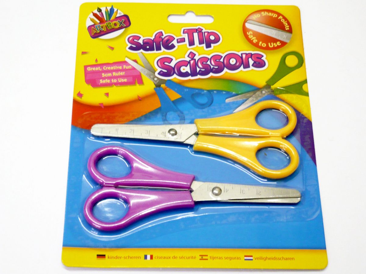 Pkt 2, safe-tip scissors*