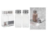 Glass salt and peppet set H9cm*