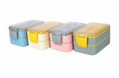 2-divisional lunch box set*
ASSORTED COLOURS 2-divisional lunch box set*
ASSORTED COLOURS