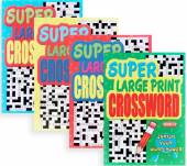 Large print crossword books.* Large print crossword books.*