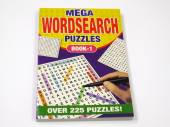 Pkt 6, mega word search puzzle books (BK157) *