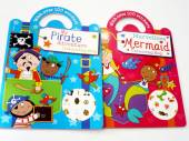 Pirate/mermaid colour & sticker books*