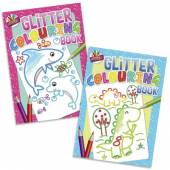Glitter colouring book - 2asstd* Glitter colouring book - 2asstd*