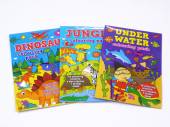 Colouring pack (incs pictures/crayons/stickers) - 3asstd* Colouring pack (incs pictures/crayons/stickers) - 3asstd*