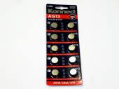 Pkt 10, AG13 alkaline batteries*
USE AG13