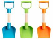 14" recycled wood shaft plastic spade - 3/cols.