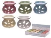 Small ceramic oil burner 7.5cm - 5/cols (20 in display box)*