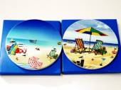 Beach scene trivets - 2asstd.
(22 PCS ONLY)