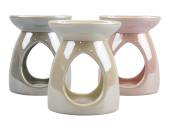 Ceramic pearlised oil burner - 3/cols* Ceramic pearlised oil burner - 3/cols*