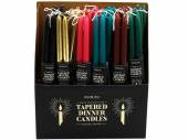 Pack 2, tapered dinner candles L30cm - 6/cols*