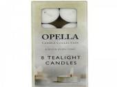 Pack 8, white (8hr burn) tealight candles*
USE CN643