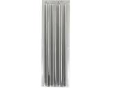 Pack 4, silver taper candles L25cm*