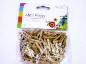 Pkt 75, wooden mini pegs* Pkt 75, wooden mini pegs*