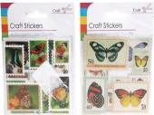 Pack 18, butterfly stamp stickers - 2asstd*