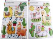 3d llama wall stickers - 2asstd*