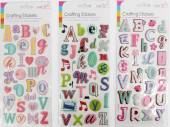 Funky alphabet craft stickers - 3asstd* Funky alphabet craft stickers - 3asstd*