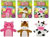 Sew-your-own farm puppets - 3asstd*   (25x8cm)