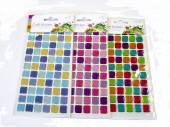 Pkt coloured gel tile stickers - 3asstd*