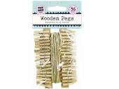 Pack 36, wooden pegs*