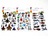 Space/aircraft craft sickers - 3asstd* Space/aircraft craft sickers - 3asstd*
