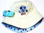 Babies reversible cotton dog bucket hat* 3-6/6-12/12-24m) Babies reversible cotton dog bucket hat* 3-6/6-12/12-24m)