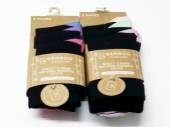  Pkt 3, girls heel/toe contrast socks - 2asstd*
(6-8/9-12/12-3/4-6)...