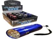  9led mini torch - 4/cols (batts not inc.)   
ADD 24 FOR DISPLAY...