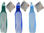 Pet travel water bottle/tray - 3/cols
