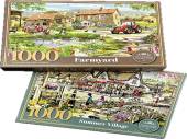 1000pc Farmyard/Summer Village jigsaw puzzle*