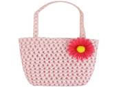 Pink Easter bag with flower (15x22cm)*