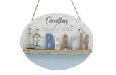 30cm oval wooden beach plaque. 30cm oval wooden beach plaque.