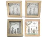 Pebble family/friends wooden box plaque - 4asstd. Pebble family/friends wooden box plaque - 4asstd.