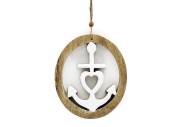 Hanging wooden anchor dec (15cm) Hanging wooden anchor dec (15cm)
