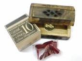 Mango wood incense box +10cones (9x6x5cm)*