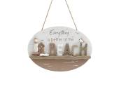 30cm oval wooden beach plaque. 30cm oval wooden beach plaque.