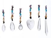Boxed gemstone and crystal Chakra sun catcher - 6asstd* Boxed gemstone and crystal Chakra sun catcher - 6asstd*