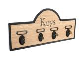 Wooden key rack with four hooks*
(43x18x5cm) Wooden key rack with four hooks*
(43x18x5cm)