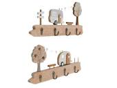 Wooden caravan plaque with hooks L35cm. Wooden caravan plaque with hooks L35cm.