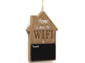 House shaped wifi password sign. House shaped wifi password sign.