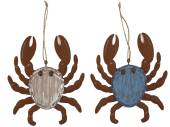 Hanging metal crab - 2/cols.
(16x14cm)