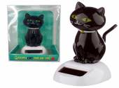 Solar powered lucky black cat*