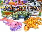Sand filled fabric animals 4\", box of 24.* Sand filled fabric animals 4", box of 24.*