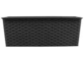 30cm rectangle rattan planter - 3/cols*  (brown/grey/sand)